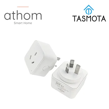 Athom Smart Home с предварителна фърмуер TASMOTA Australia Smart Plug работи с домашен спомагателно устройство за контрол на потреблението на електроенергия 10A
