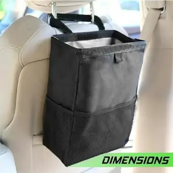 Авто мрежест джоб Многофункционален Здрав найлонов държач за чанта на предната седалка на колата, регулируеми аксесоари за интериора на колата