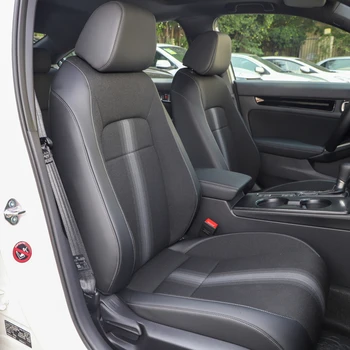 За Honda Civic 2022, обичай калъфи за автомобилни седалки от микрофибър с пълно покритие, с аксесоари за вътрешната водоустойчива защита
