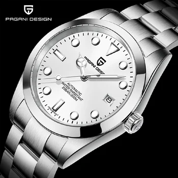 Дизайн на PAGANI 2023, нова мода, специални луксозни мъжки механичен часовник за гмуркане, сапфирен кристал, водоустойчив часовници е от неръждаема стомана