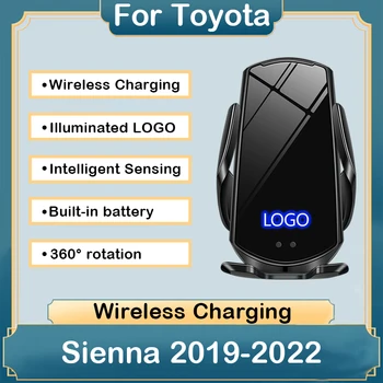 За Toyota Sienna 2019-2022 Кола на телефона Специална База от 15 Вата Безжичен кабел за зареждане Скоба Лесен за монтиране на Декоративни Аксесоари