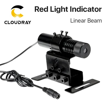 Led червена светлина Cloudray 650 нм Линия лъч 25 * 110 мм и 12* 40 мм Регулируема модул лазерен лъч 5 за машина за рязане на камък