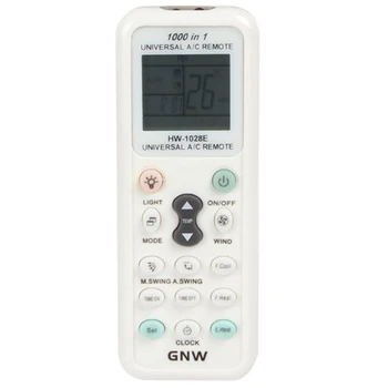 GNW K-1028E 1000 в 1 Универсален климатик с дистанционно управление с функция за осветяване на дистанционното управление за климатици