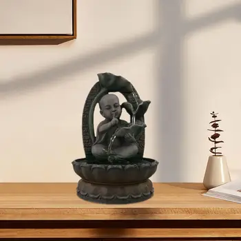 Фигурки монаси Настолен фонтан декоративен акцент Малки фигурки монаси