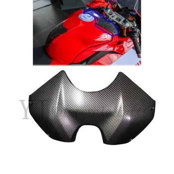 Подходящ за Ducati PANIGALE V4 V4S 2018-2020 резервоар за Гориво, капачка на отделението за батерията, защитен обтекател, боя, изработени от въглеродни влакна