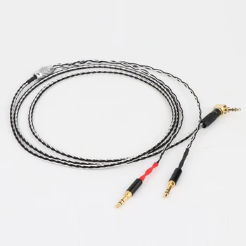 Висококачествени hifi аудио 7N OCC Мед посеребренный кабел за слушалки обновен за кабели, слушалки T1 T5P D7100 Z7 D7200 EDX V2 Z7 D7200