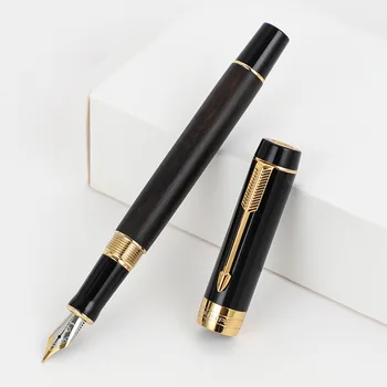 Мини-писалка Jinhao 100 от серията Wood Grain стрелка, иридиевый съвет за бизнес офис консумативи, подаръци химикалки за писане