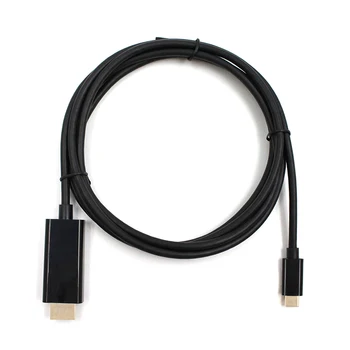2 бр. конектор за USB кабел-C Type-C от мъжете на мъжа HDMI, универсален адаптер за видеокабеля, поддръжка на HD 1080P, 4K, 1.8 метра