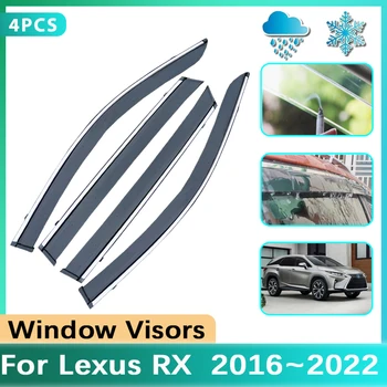 Автомобилни Прозорци Врата Козирка За Lexus RX 450 H 200T AL20 2016 ~ 2021 2022 Дъжд Дим Слънце, Вятър Защитно покритие Дефлектор Стикер Аксесоари