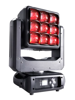 2 бр., led лампа martix с движеща се глава, с лампа RGBW 4 in1 19x40 W, led лампа с движеща се глава с увеличение