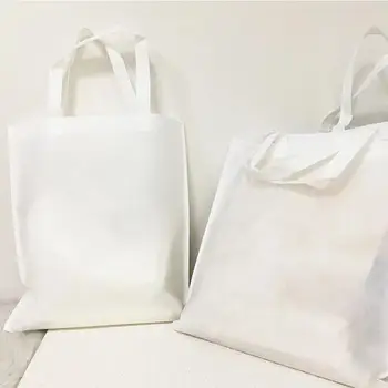 10 бр. лека сублимационен печат чанта за пазаруване, чанта-тоут за покупки, направени от ръце, с дръжки