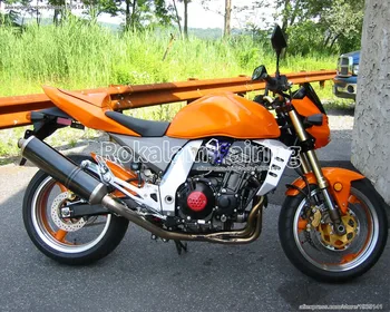 Спортни резервни части за Kawasaki Z1000 2003 2004 2005 2006 оранжеви комплекти обтекателей за мотоциклети на вторичен пазар (шприцоване)