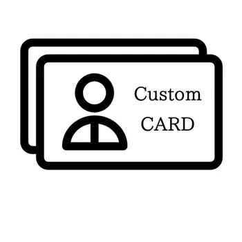 100 бр. Индивидуални визитка еднопосочна бяла хартия кафяв Крафт направи си сам свой собствен дизайн Безплатна доставка