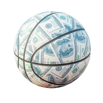 Dollar Баскетбол Edition Графити Камуфляжные Топки с Размер 5 Размер на 7 Износоустойчиви Мини Професионални Баскетболни топки за улици и помещения