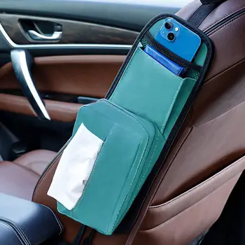 Органайзер за автомобилни седалки, подвесная чанта за съхранение на столчето за кола, многокарманный държач за напитки, мрежест джоб и органайзер за подреждане на автомобил, стойка за телефона