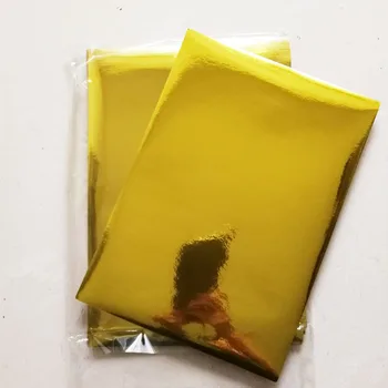 50 листа гланцирана филм от златно фолио, листове, етикети, празен етикет на формат А4 за лазерен принтер за декорация