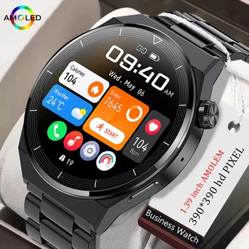 Нови умен часовник 2023 За Huawei, Xiaomi NFC Смарт Часовници Мъжки GT3 Pro AMOLED 390*390 HD Екран Сърдечната Честота Bluetooth Предизвикателство IP68 Waterp