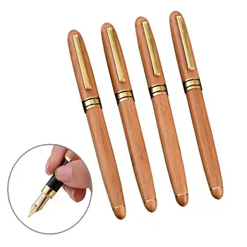 30 бр. химикалка химикалка с бамбук дървена дръжка, дръжка-roller за подпис, бизнес офис писалка