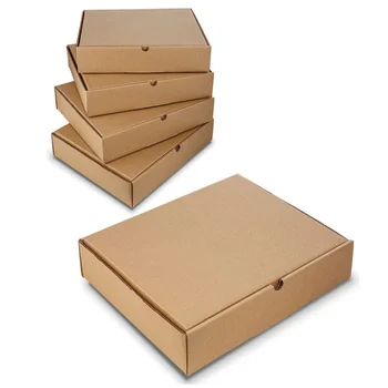 Крафт-хартия Плисирани плосък пакет Транспортна кутия, Пощенски кутии сгъваеми