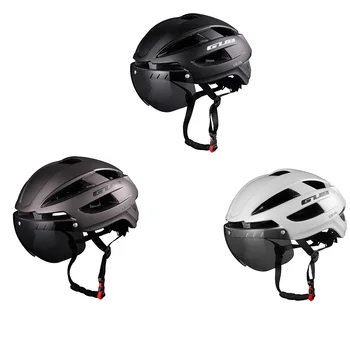 Велосипеден каска за Защита на главата си Защитна шапка 360 градуса Въртящ led лампа пътни точки за начинаещи предпазни средства черен