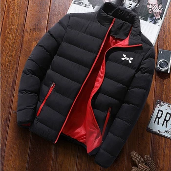 2023 Ново есенно-зимния утолщенное спортно памучни мъжко палто с висока яка Отворено улично памучни палто ежедневното топло памучни палто
