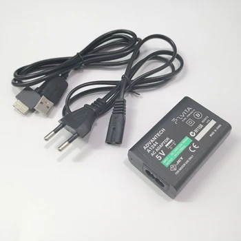 USB кабел за зареждане на данни Домашно монтиране на зарядно устройство, захранващ Адаптер за Sony PlayStation Psvita PS Vita PSV 1000