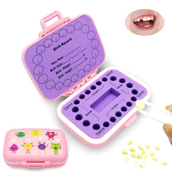 Кутия за съхранение на млечни зъби за малки деца, PP, кутии за зъбни феи, Държач за съхранение на детските зъби, органайзер, скъпа детски контейнер за съхранение на зъбите