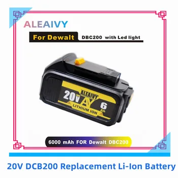 20V 3.0 5.0 Ah Ah 6.0 Ah DCB200 Сменяеми Литиево-йонна Батерия за DeWalt MAX DCB205 DCB201 DCB203 Батерии електрически инструменти