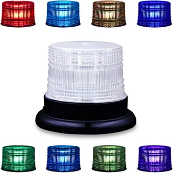Мигалка полицейска стробоскопическая лампа 8 цвята Регулируема система за спешни въртящата стробоскопическая лампа на Магнитна основа за запалката на автомобила