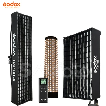 Godox FL60 FL100 FL150R FL150S Гъвкави Led Софтбокс с метална Мрежа, Сворачиваемая на Тъканта, Лампа 150 W/100 W/60 W, Заполняющее Видео Осветление