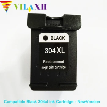 Vilaxh съвместим Черно мастило касета 304 xl заместител на HP 304 304xl за касетата с мастило за принтер Deskjet 3700 3720 3730 3732