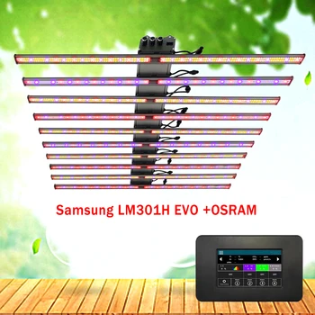 Samsung LM301H EVO Led Лампа За Отглеждане на 800 W 1000 W 1200 W Пълен Набор от Лампа За Отглеждане на Микс UVIR За Оранжерии Палатки Растеж на Градински Растения