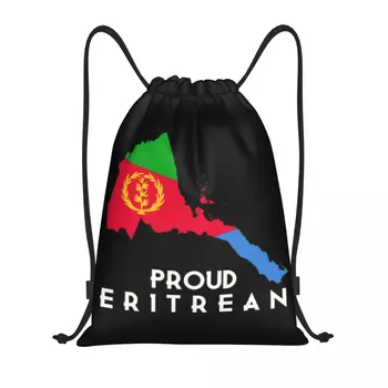 Обичай раници с завязками под горд эритрейский флаг, чанти за мъже и жени, леки спортни чанти за фитнес, чанти за тренировки