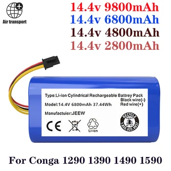 Batterie Lithium-ion 2022 14.4 V MAh Pour Cecotec Conga, Remplacement Pour Robot Aspirateur 6800 1290 1390 1490, Nouveauté 1590