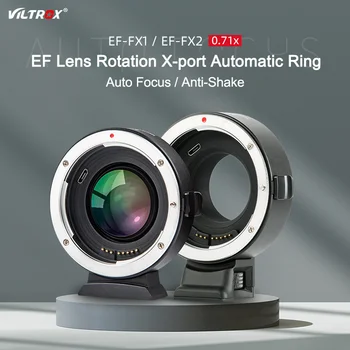 Преходни Пръстен за обектива Viltrox EF-FX2, Сервоусилвател на Фокусното разстояние, Автофокус 0.71 x, за обектив Canon EF за фотоапарат Fuji X Mount X-T3 X-PRO2 A20