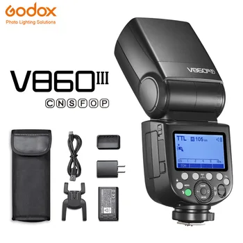Godox V860III V860 III Светкавица за фотоапарат Speedlite E-TTL HSS Светкавица за фотоапарат Canon, Sony, Nikon, Fuji Olympus, Panasonic и Pentax