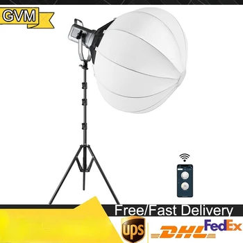GVM 150 W RGB led Комплект за Видео 2700 До ~ 7500 До два тона Студийно Осветление За Фотография С Софтбоксной Лампа; Постоянна светлина на Стойка
