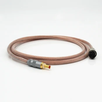 1.2 M монокристален мед посеребренный тел HIFI OCC GX16 до штекеру постоянен ток, линеен захранващ кабел