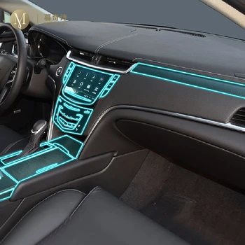 За Cadillac XTS 2013-2023 Салона на автомобила Централна конзола прозрачна кола костюм PPF-TPU защитно фолио аксесоари за защита от драскотини
