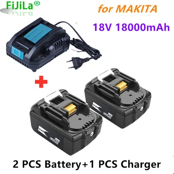 2022new 18v18ah акумулаторна батерия 18000 ма замяна батерия електроинструменти за makitabl1860bl1830 + 4 charger