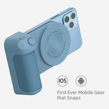 Магнитна камера писалка, стойка за селфи, манивела за ръчно телефон с Bluetooth устройство за селфи със защита от разклащане, безжичен зареждане Magsafe