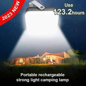 Използвайте 132 часа супер ярък походный лампа, Акумулаторна батерия USB преносим походный фенер Градинска лампа за палатка с Работно, техническо осветление