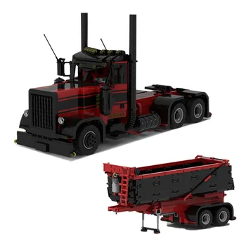 MOC-32567 Корона на камион и ремарке MOC-93339 1:17 Електрически Монтаж Срастване Градивен Модел Детски Подарък За Рожден Ден, Поръчка