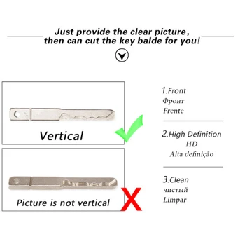 KEYYOU за рязане Cut Key Blade Service CNC - Изпратете ясна картина на нож за рязане (трябва да се поръча автомобилен ключ и услуга рязане)
