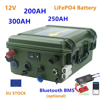 Батерия 12V 200AH 300AH LiFePO4 Батерии 12v LiFePO4 200AH 300ah Батерия 12V Литиево-желязо-фосфатная батерии 200ah 300ah със зарядно устройство 20A