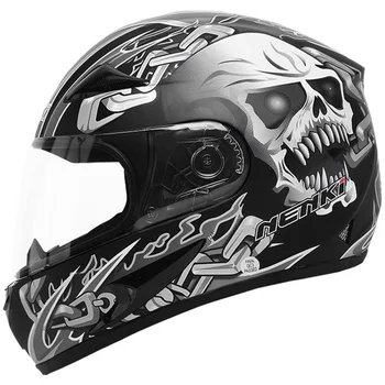 Нов мотоциклет шлем NENKI с пълно покритие за мъже и жени, лятото мотоциклети състезателна каска с пълно покритие, каска 816 casco de мото