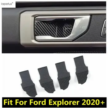 Аксесоари За Ford Explorer 2020 - 2023 Врата Дърпане и Дръжка, Дръжка за Ръчно затягане на Чашата, Пръчки, Тапицерия От Въглеродни Влакна