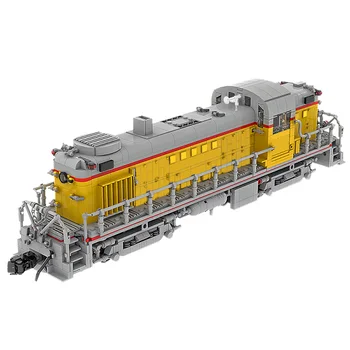 MOC Сам Жп Гара Union Pacific Railroad Alco RS-2 (1:38) високо-технологична железопътен САМ Строителни Блокове Тухли Играчка За Детско Подарък
