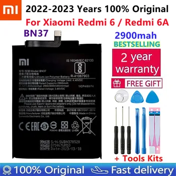 Въведете Mi Оригинална батерия за телефон BN37 за Xiaomi Redmi 6 Hongmi 6A 2900 mah, благородна работа на смени батерията, търговия на дребно опаковка + инструмент