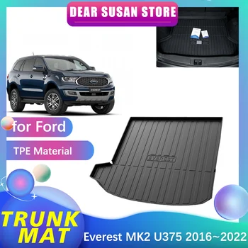 Авто специална подложка за задния багажник на Ford Everest MK2 U375 2016 ~ 2022 TPE багажная водоустойчив уплътнител, килими облицовки, аксесоари за капака на тавата